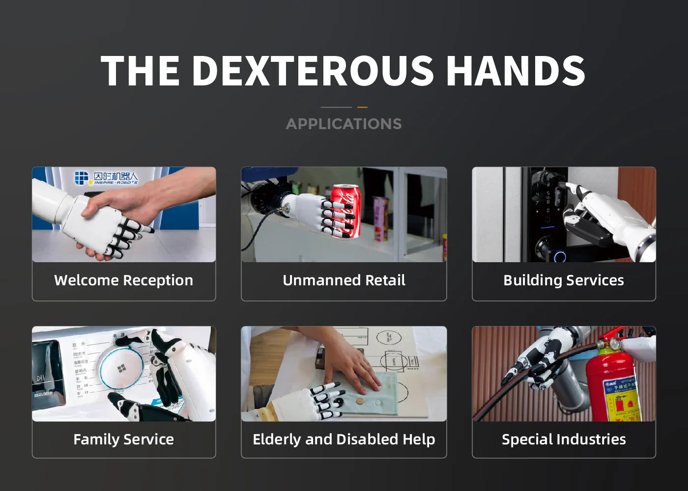 RH56DFX Dexterous Robotic Hand – 6 DOF Robot Hand with Force & Tactile Sensors | Inspire Robots